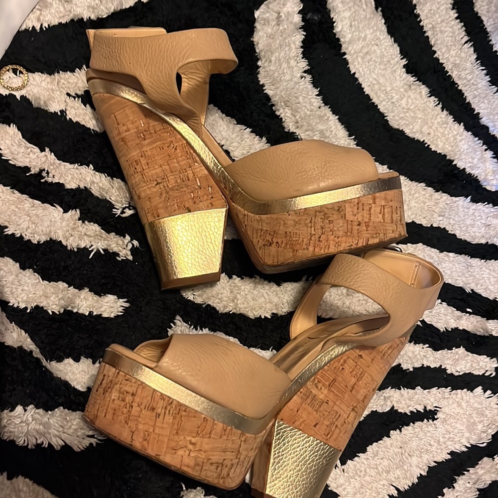 COPY - Nude cork sandals Giuseppe Zanotti